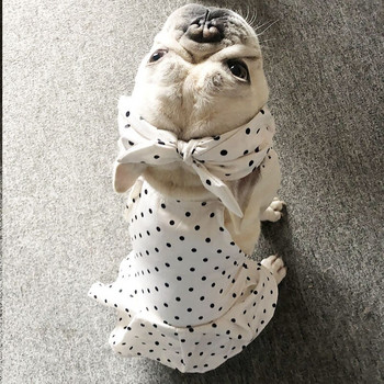 Рокли за кучета Dot Princess Cat Dress Модни летни дрехи за кучета Поли за малко голямо куче момиче Camisetas de perro yorkie