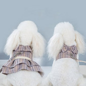 Rochie de vară pentru câini Animale de companie Haine din bumbac pentru câini Fusta de rochie Îmbrăcăminte pentru cățeluș Rochii de primăvară pentru câini Articole de îmbrăcăminte pentru animale de companie Fuste pentru câini