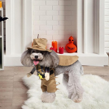 Αποκριάτικες στολές σκυλιών Χαριτωμένα κατοικίδια Ρούχα Cosplay Κοστούμια για κατοικίδια ζώα για το Halloween Χριστούγεννα Ημέρα των Ευχαριστιών