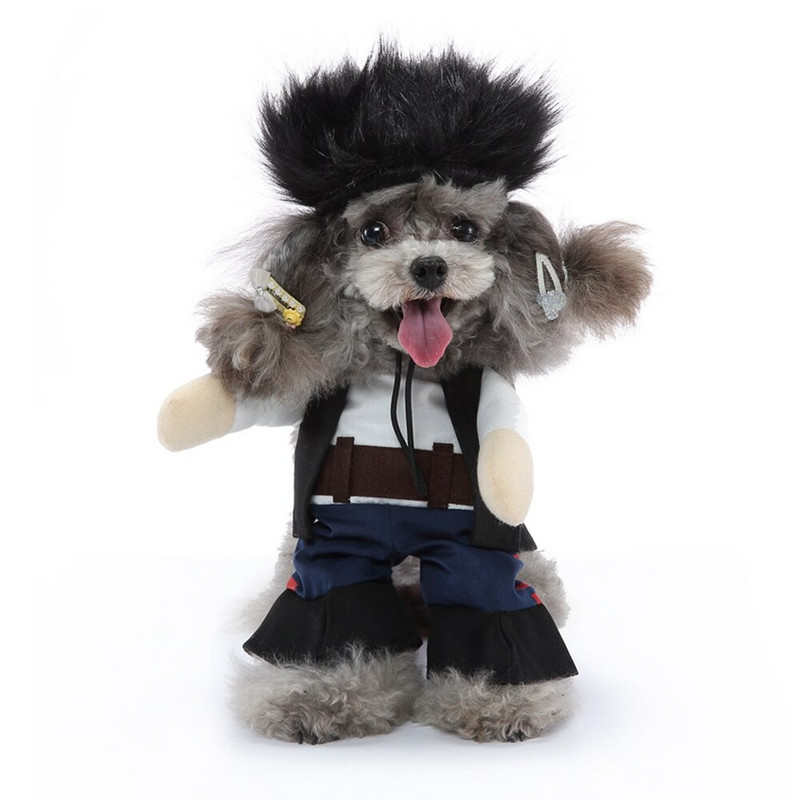 Halloweeni lemmikloomariided Koer Tsirkuse Klouni Ülikond Varga Kostüüm Naljakas Cosplay Riietus Kassidele Väikestele Keskmistele Koertele Kodupidu S-XL