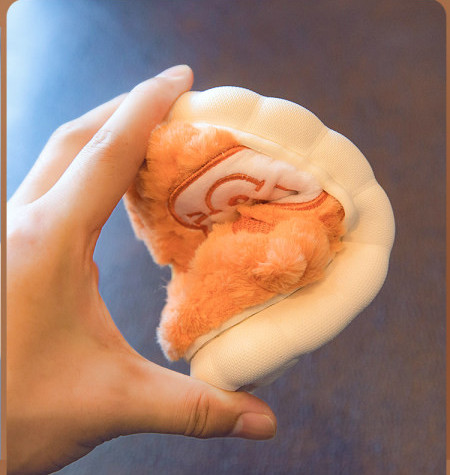 Plyšové papučky s aplikáciou pre dievčatá