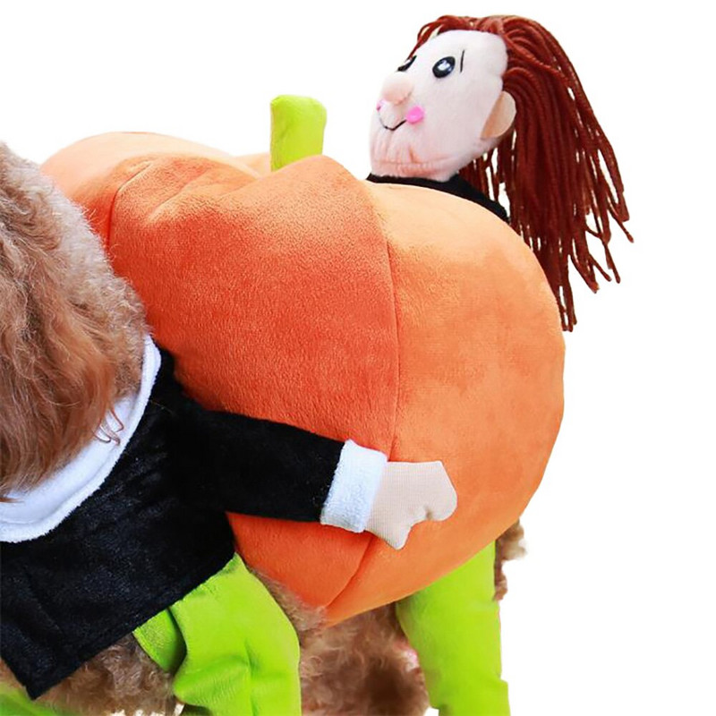 Αστεία στολή για κατοικίδια κολοκυθάκι Cosplay κοστούμι για γάτες Χριστουγεννιάτικα ρούχα για σκύλους απόκριες πάρτι Ντύσιμο για σκύλους Ρούχα για γάτες