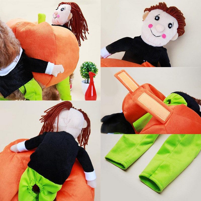 Αστεία στολή για κατοικίδια κολοκυθάκι Cosplay κοστούμι για γάτες Χριστουγεννιάτικα ρούχα για σκύλους απόκριες πάρτι Ντύσιμο για σκύλους Ρούχα για γάτες