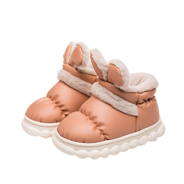 Nepremokavé papuče pre dievčatá s teplou podšívkou