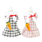 Odjeća za kućne ljubimce Karirana suknja Slatki prsluk Meka prekrasna princeza Haljina Mrkva Dekoracija Mali pas Mačka Chihuahua Yorkshire