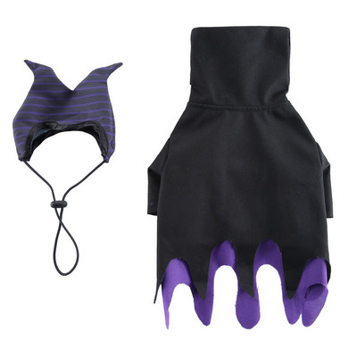 Кученце Принадлежности за домашни любимци Дрехи за кучета Магьосник Пола Костюм Хелоуин Костюм магьосник Забавен алтернативен персонализиран костюм Дрехи за домашни любимци