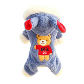 Módne domáce zvieratá, malé psy, mačky, čivavy, jeseň/zima, sveter, teplé oblečenie, blúzka s potlačou medveďa, kabát, oblečenie pre psov