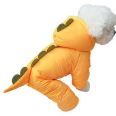 Costum de dinozaur pentru câini Haine pentru câini pentru animale de companie haine calde, moale, hanorac, haină pentru câini, toamnă iarna, ținute pentru câini de talie mică, mijlocie, pisici, de la mărimea S la L