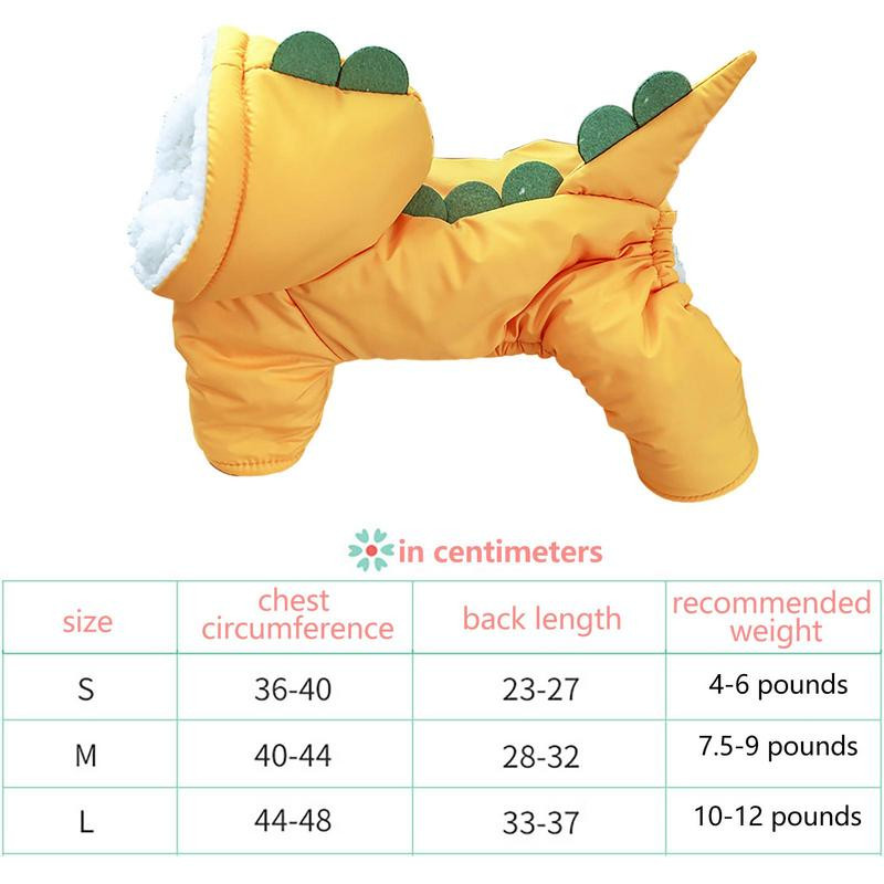 Costum de dinozaur pentru câini Haine pentru câini pentru animale de companie haine calde, moale, hanorac, haină pentru câini, toamnă iarna, ținute pentru câini de talie mică, mijlocie, pisici, de la mărimea S la L
