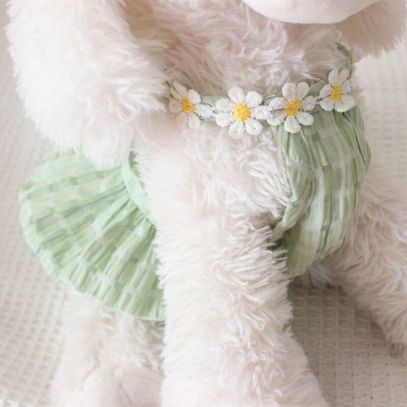 Koerte suve värske lemmiklooma seelik Kassi Teddy õhuke hingav kevadriietus Põlvkonna Pomeranian Small Park Daisy Cute Tour Vest