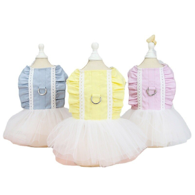 Oblečenie pre psov pre malé psy 2022 Jar/leto, šaty, oblečenie pre domáce zvieratá, šteniatka, módne šaty pre bišonov, princeznovské, bez vodítka