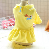 Roztomilá sukňa pre malé psy, letné priedušné tričko pre šteňatá, módne oblečenie so zvieracou potlačou, oblečenie pre psov, buldoga Schnauzer