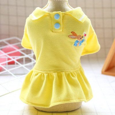 Roztomilá sukňa pre malé psy, letné priedušné tričko pre šteňatá, módne oblečenie so zvieracou potlačou, oblečenie pre psov, buldoga Schnauzer