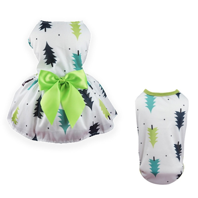 S-XL 10 spalvų apvalaus kaklo Kalėdų eglutė, snaigė, marginta lanku, šunų liemenė, suknelė vakarėliui Cosplay Kalėdų sijono kostiumo dovana