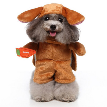 Забавни дрехи за домашни любимци Cosplay Pirate Dog Panda Dog Cosplay Costume Brown Rabbit Raccoon Murderer Western Cowboy Outfit for Dogs