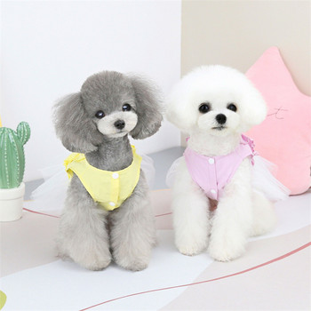 Άνοιξη Καλοκαίρι Ρούχα για σκύλους για κατοικίδια Χαριτωμένη φούστα γάτα Sunshine Saree Φορέματα τζιν Chihuahua Ρούχα Ropa Perro Μικρό μεσαίου μεγέθους σκυλί