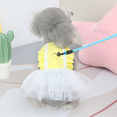 Άνοιξη Καλοκαίρι Ρούχα για σκύλους για κατοικίδια Χαριτωμένη φούστα γάτα Sunshine Saree Φορέματα τζιν Chihuahua Ρούχα Ropa Perro Μικρό μεσαίου μεγέθους σκυλί