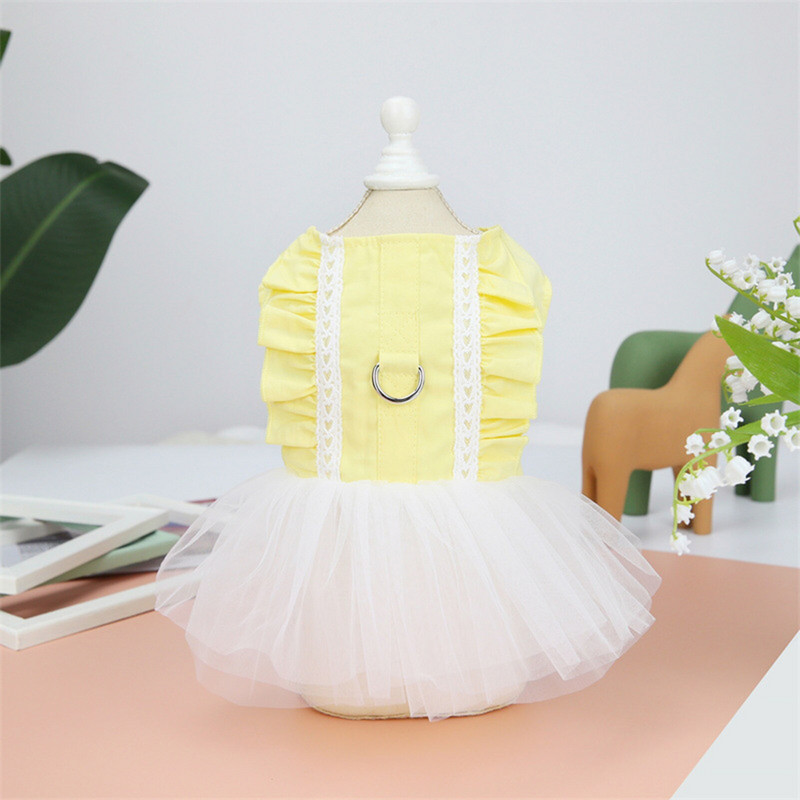 Άνοιξη Καλοκαίρι Ρούχα για σκύλους για κατοικίδια Χαριτωμένη φούστα γάτα Sunshine Saree Φορέματα τζιν Chihuahua Ρούχα Ropa Perro Μικρό μεσαίου μεγέθους σκυλί