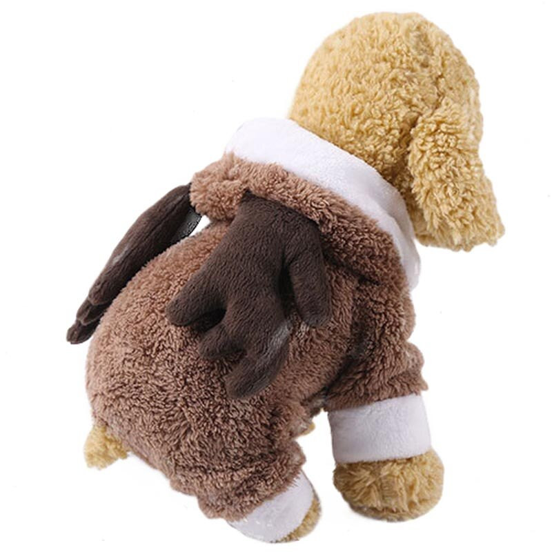 Lemmiklooma jõuluriided Armas lemmikloomakoera kassi kostüüm Põdrakostüüm Väike keskmine kassikoer Mugav jõulupeo lemmiklooma kostüüm