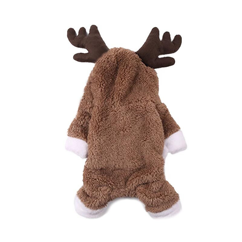 Lemmiklooma jõuluriided Armas lemmikloomakoera kassi kostüüm Põdrakostüüm Väike keskmine kassikoer Mugav jõulupeo lemmiklooma kostüüm