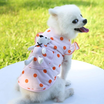 Γιορκσάιρ Pomeranian Poodle Ένδυση Cute Dots Καλοκαιρινά ρούχα για σκύλους Ανοιξιάτικο γιλέκο σκύλου Πουκάμισο για κατοικίδια για γάτα Ρούχα για σκύλο Κουτάβι Στολή