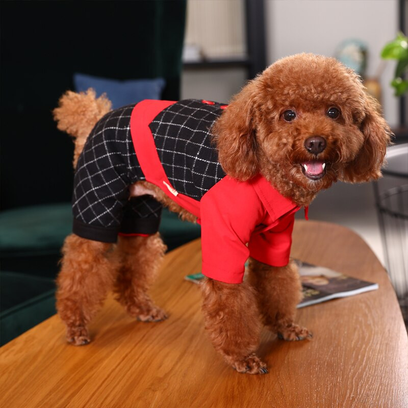 HOOPET Oblečenie pre psov, tričko, mäkké zimné teplé oblečenie pre šteniatka pre malé psy, čivavy, domáce zvieratá, overaly