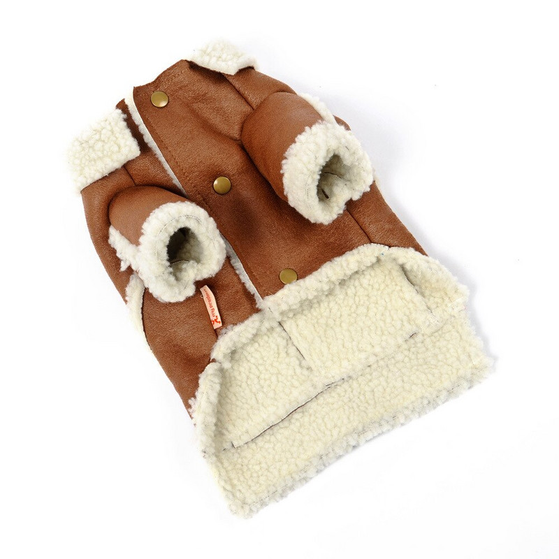 Ėriuko plaukai Šunų drabužiai Rudens žiemos drabužiai Naminių gyvūnėlių striukė Meškiukas Mažas Šuniukas Šuniukai Naminių gyvūnų reikmenys Naminiai gyvūnai Drabužiai Striukė Kailis