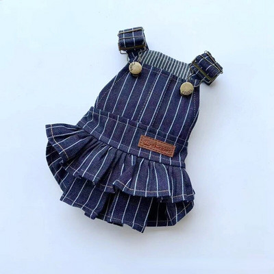 Šunų džinsinis sijonas naminiams gyvūnėliams sijonas mažiems šunims augintiniams vasarinės suknelės katėms Nauji naminių gyvūnėlių reikmenys Didmeninė prekyba šunims suknelė šunims