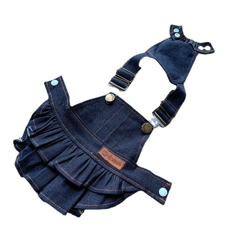 Šunų džinsinis sijonas naminiams gyvūnėliams sijonas mažiems šunims augintiniams vasarinės suknelės katėms Nauji naminių gyvūnėlių reikmenys Didmeninė prekyba šunims suknelė šunims