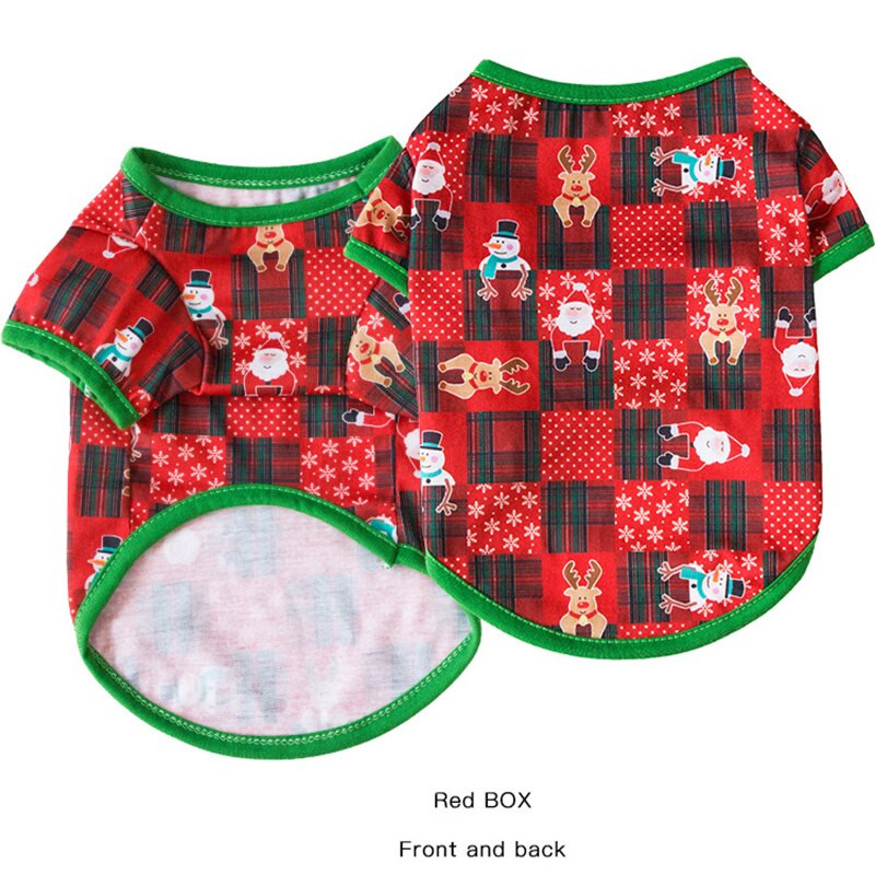 Haine pentru câini de Crăciun Costum de Anul Nou Îmbrăcăminte pentru animale de companie Tricou elan de Moș Crăciun Câini de talie mică și mijlocie Rechizite Chihuahua Yorkshire