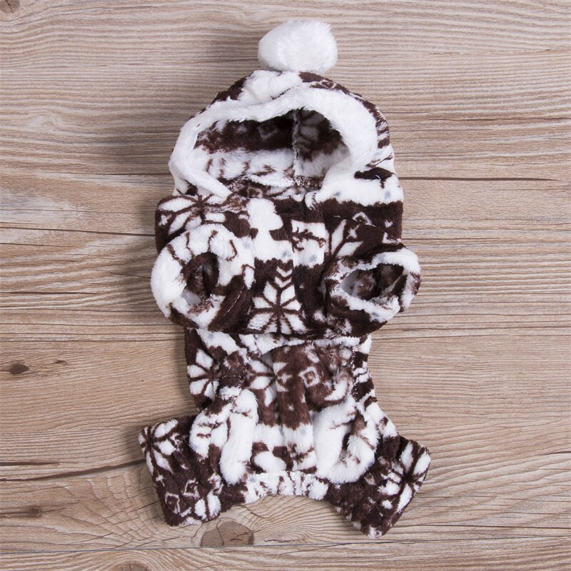 Zimski topli kombinezoni za pse Plišane štrample Pidžame Mekana pamučna odjeća za male pse