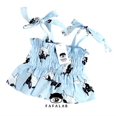 Προϊόντα για σκύλους Ρούχα για κατοικίδια Καλοκαιρινά Γαλλικά μπουλντόγκ Ρούχα Pug Φούστες μόδας