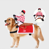 Κοστούμι ιππασίας με ακρωτήριο κατοικίδιων ζώων Στολή για σκύλους μεταμόρφωση κατοικίδιων ζώων Στολή για κατοικίδια ζώα Cosplay στηρίγματα Απόκριες Ρούχα μόδας Προϊόντα για κατοικίδια Αξεσουάρ