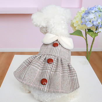 Μικρά σκυλιά Ρούχα για θηλυκό σκυλί Ζεστή φούστα μόδας για μικρό και μεσαίο σκύλο χαριτωμένη φούστα με κολάρο