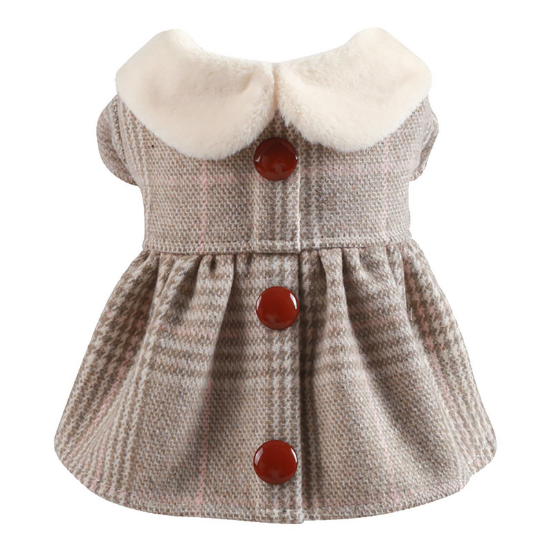 Väikeste koerte riided Naiste koerte soe moodne seelik väikesele ja keskmisele koerale lemmiklooma h kaelarihm armas seelik