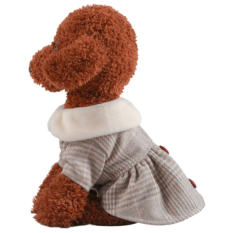 Väikeste koerte riided Naiste koerte soe moodne seelik väikesele ja keskmisele koerale lemmiklooma h kaelarihm armas seelik