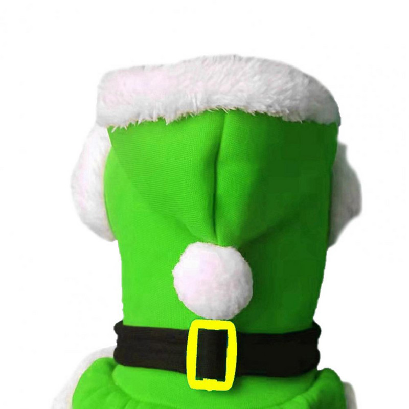 1 бр./1 комплект облекло за домашни кучета Супер меки коледни дрехи за домашни любимци Руно Смешно домашно куче Дядо Коледа Рокля за косплей Костюм Реквизит Стоки за домашни любимци