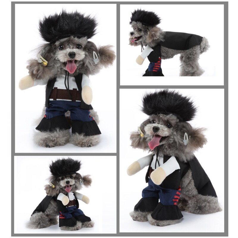 Costum amuzant pentru animale de companie Haine amuzante pentru câini Suspenders Pet Photo Prop Pet Cosplay Costume