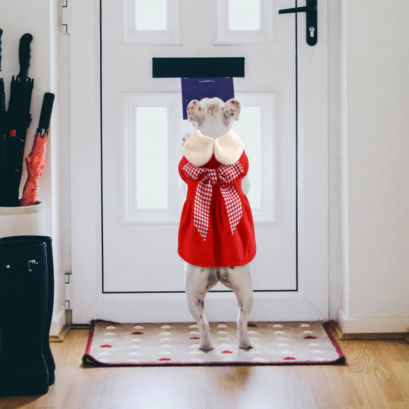 Câine mijlociu Haine pentru fete Haine drăguță Câine Animale calde Lână Pisica Sărbătorește cu hainele pentru animalele tale