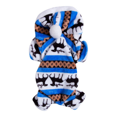 Odjeća za kućne ljubimce Pidžama za pse Slatki mekani psić Teddy Koraljni baršunasti kombinezon životinjskog uzorka Zimski topli kombinezon Veličina S-XXL