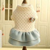 Fusta de lux pentru câini, haină caldă de iarnă pentru cățeluș, jachetă florală pentru câine mic, haine de festival, costum pentru chihuahua, pudel, buldog