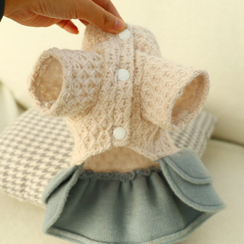 Fusta de lux pentru câini, haină caldă de iarnă pentru cățeluș, jachetă florală pentru câine mic, haine de festival, costum pentru chihuahua, pudel, buldog