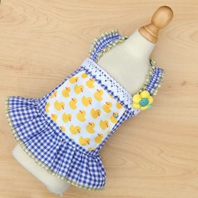 Sukňa pre domáce zvieratá, šteniatko a mačka, jarné a letné šaty pre psov, ružové kockované oblečenie pre domáce zvieratá, priedušné oblečenie na dve nohy, šatka pre psov, XS-XL