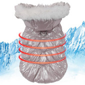 Zimski kaput za kućne ljubimce Udobni stilski zimski kaputi za štene Otporni na vjetar Debela topla odjeća od flisa za kućne ljubimce s rupom za povodac za male srednje