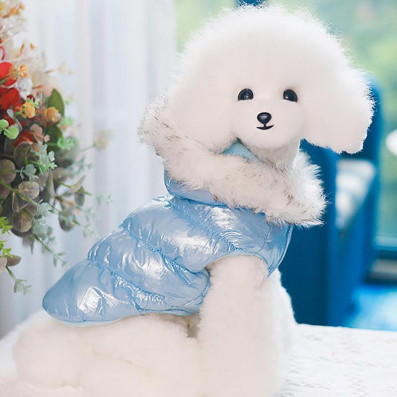 Zimski kaput za kućne ljubimce Udobni stilski zimski kaputi za štene Otporni na vjetar Debela topla odjeća od flisa za kućne ljubimce s rupom za povodac za male srednje