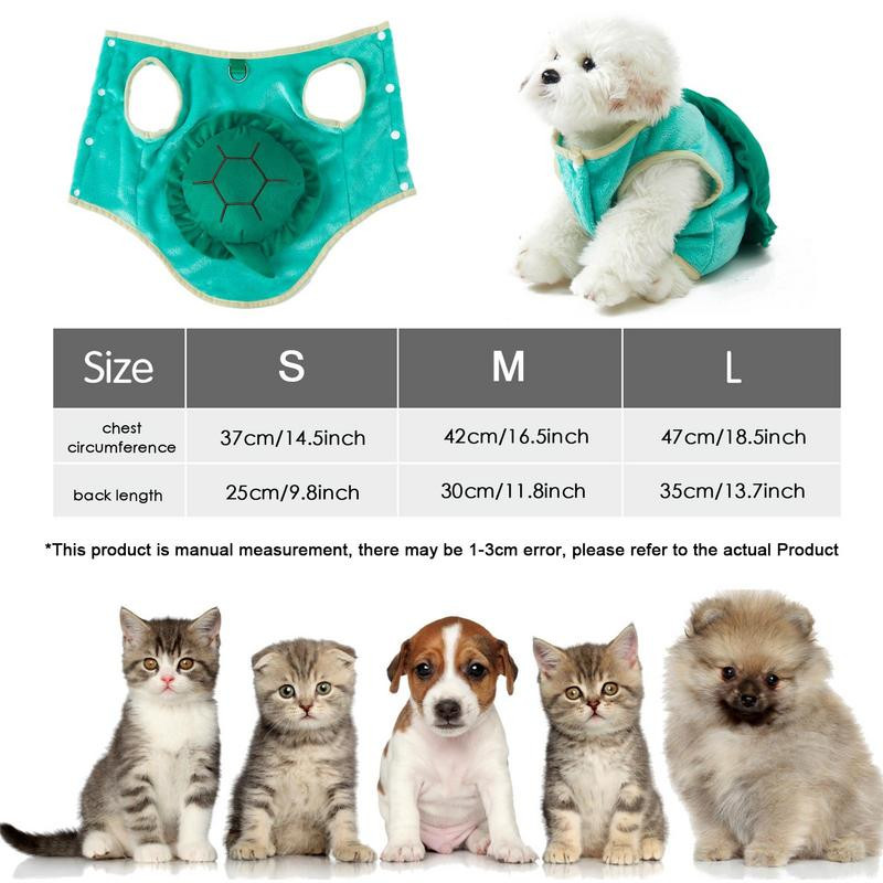 Odjeća za kućne ljubimce Psić Pas Smiješna kornjača Odjeća za slatke mačke Zimski topli plišani kaput za mačke Odjeća za male mačiće SML veličina