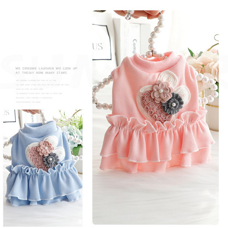 Naminių gyvūnėlių vasaros šunų sijonas Miela šunų suknelė Vestuvinė suknelė Sijonas katės princesės suknelė šuniukui Eddy Bichon pudelio Pomeranijos drabužiai