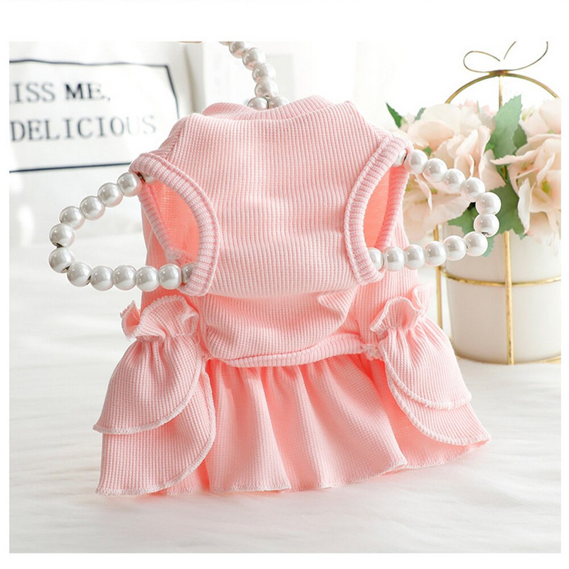 Naminių gyvūnėlių vasaros šunų sijonas Miela šunų suknelė Vestuvinė suknelė Sijonas katės princesės suknelė šuniukui Eddy Bichon pudelio Pomeranijos drabužiai