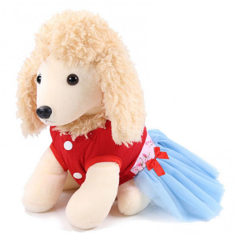 Kačių šunų suknelė su dviem kojomis pavasario vasaros mados kinų stiliaus medvilniniai drabužiai gyvūnams