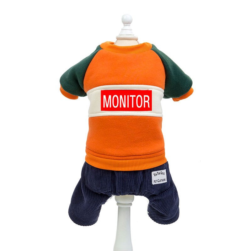 2020 Зимни дрехи за домашни кучета Супер топло яке По-дебело палто с четири крака Памучен костюм за френски булдог за кучета Дрехи за домашни любимци Мопс